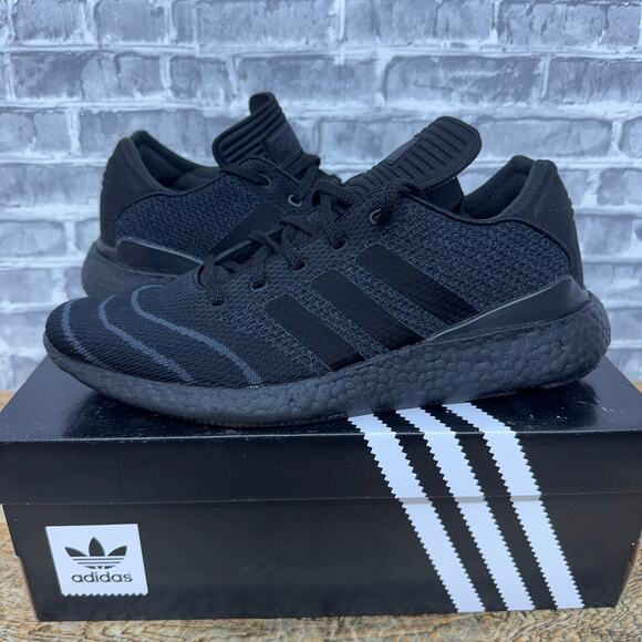 Adidas Busenitz Triple Black Pure Boost PK Primeknit BY4091 Mens Size 10 New - Picture 1 of 9